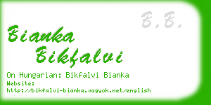 bianka bikfalvi business card